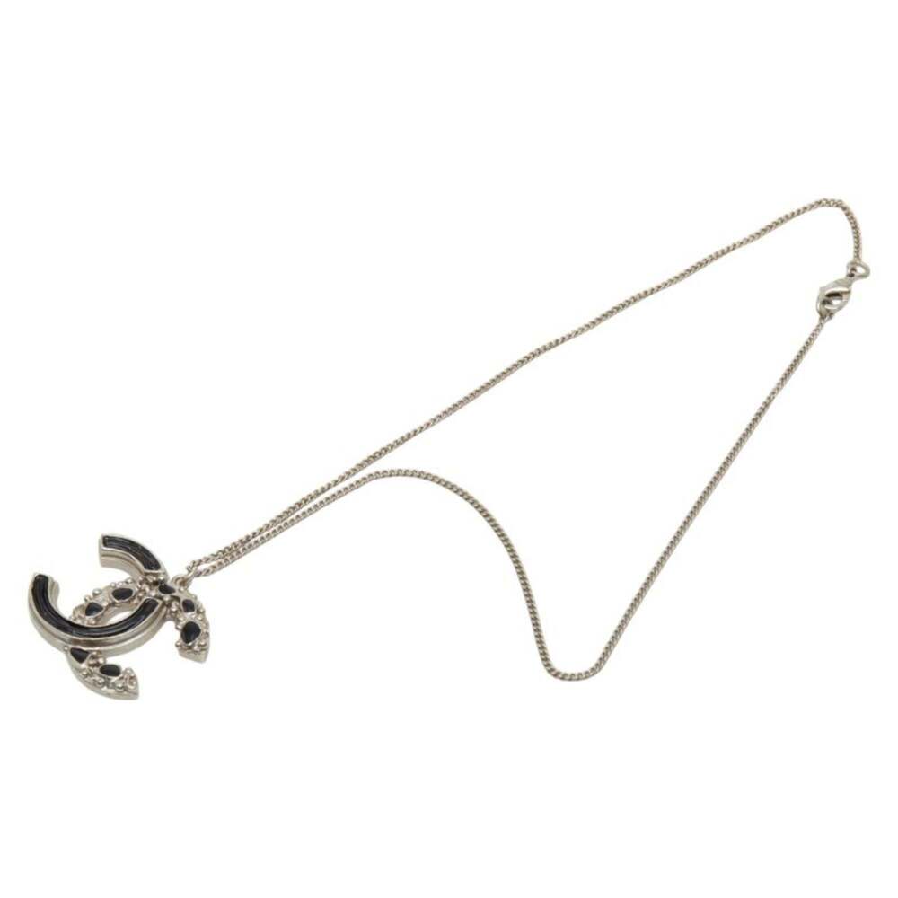 CHANEL Authentic Black Logo Necklace - Picture 4 of 6